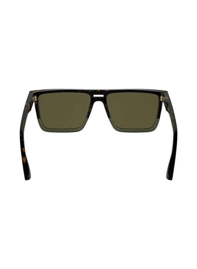 CALVIN KLEIN نظارات شمسية كاملة الإطار من أسيتات كالفن كلاين CK25501S 5716 (235) داكن هافانا/خاكي - Image 3