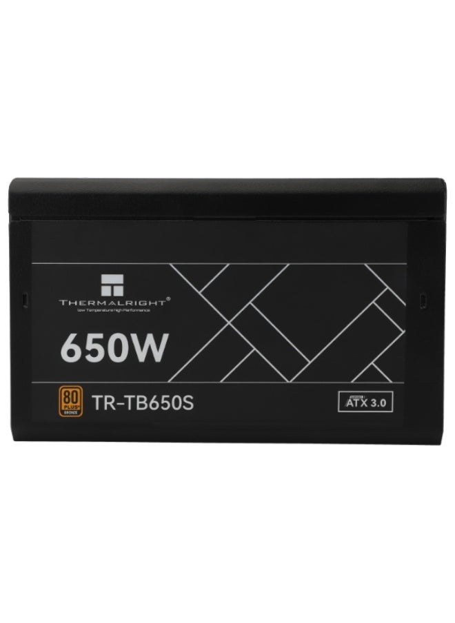 Thermalright THERMAL RIGHT TR-TB650S 80+ Bronze NON modular PSU - Black  - Image 2