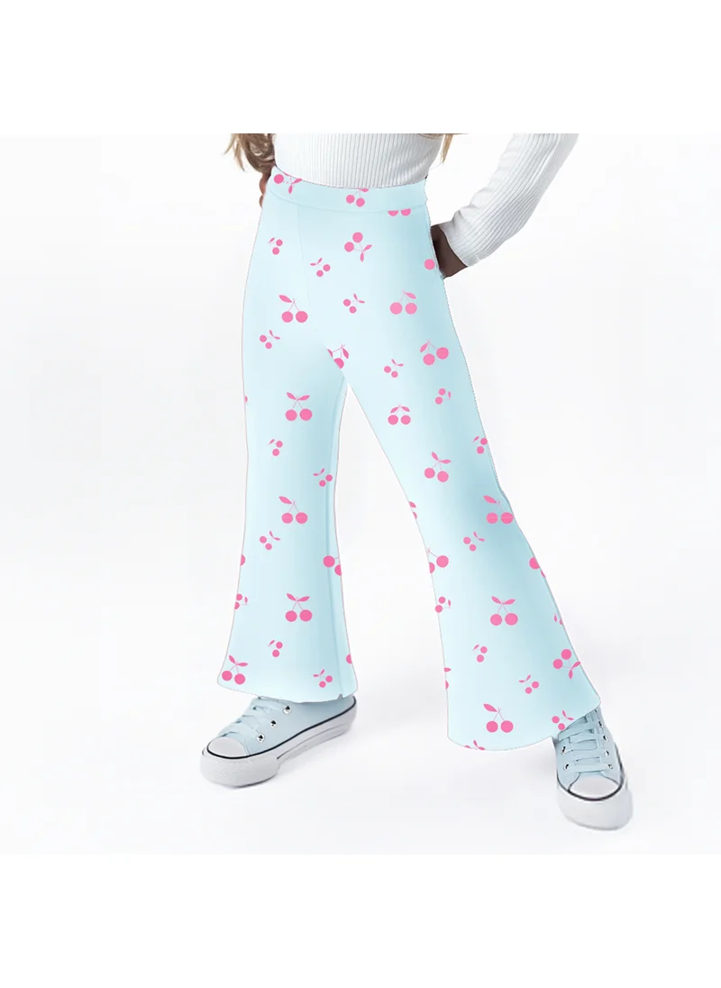 Nautinati Nautinati's Girls' Cotton All-over Cherry Print Leggings
