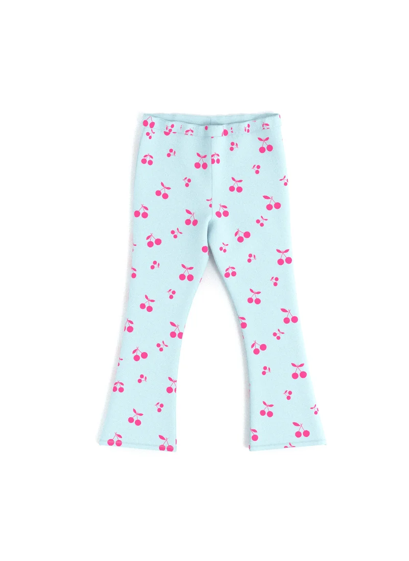 Nautinati Nautinati's Girls' Cotton All-over Cherry Print Leggings