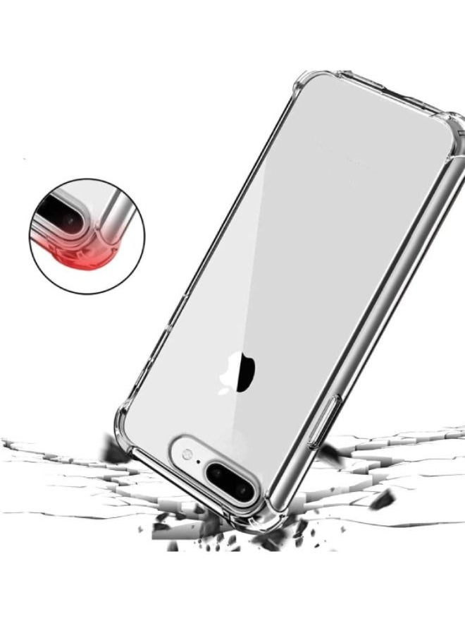 Zolo - Shockproof Slim Soft TPU Silicon Case Cover For Iphone 7plus/8plus Clear - Image 1