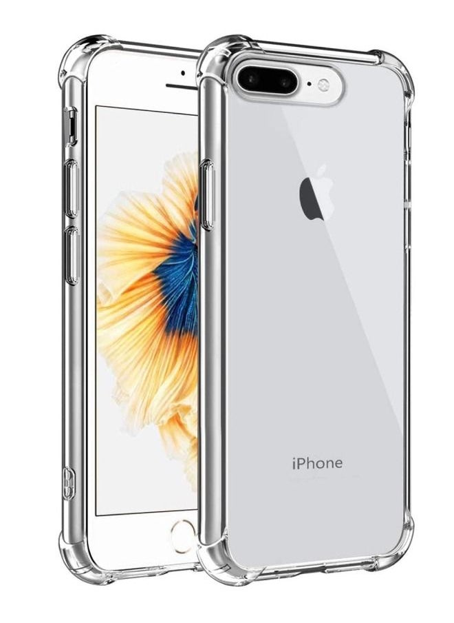 Zolo - Shockproof Slim Soft TPU Silicon Case Cover For Iphone 7plus/8plus Clear - Image 1