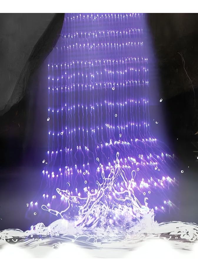 Generic Daily Delight Store Multicolor Waterfall LED Pixel Curtain String Lights10x65 Size Curtain String for IndoorOutdoor Decor Fairy Lights 8 mm Led Size 10x65 8mm  - Image 4