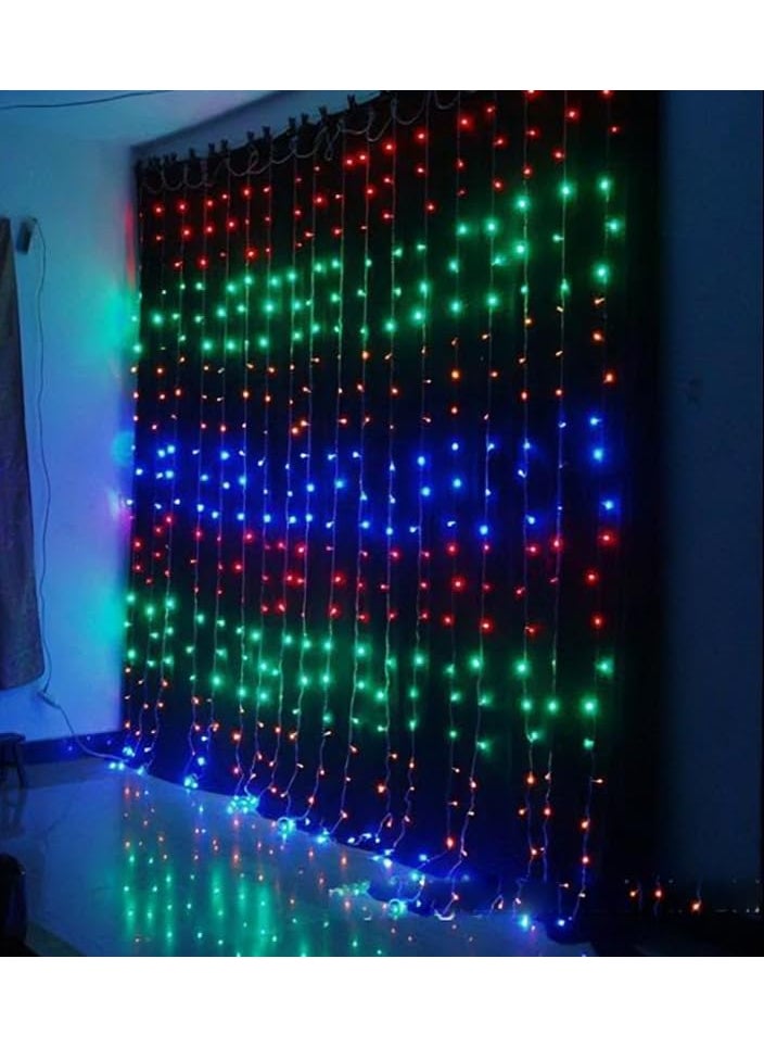 Generic Daily Delight Store Multicolor Waterfall LED Pixel Curtain String Lights10x65 Size Curtain String for IndoorOutdoor Decor Fairy Lights 8 mm Led Size 10x65 8mm  - Image 2