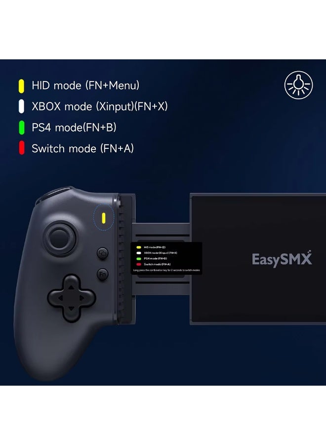 إيزي إس إم إكس جيمباد متحرك EasySMX M15 بمنفذ Type-C، وحدة تحكم ميكانيكية بتقنية هول لآيفون 15/16 وهواتف أندرويد - Image 5