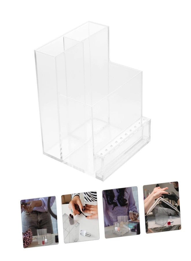 FRCOLOR Nail Drill Grinding Bit Holder Box Professional Nail Art Polishing Grinding Drill Bit Holder Display Storage Box Bit Case Organizer for Nails - Image 4