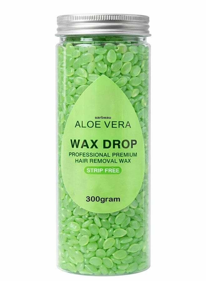 Sarbeau Bead Wax Drops for Hair Removal 300g | Professional Hard Wax Beans for Full Body, Bikini, Face & Underarms | Smooth Finish | Salon-Quality Bean Wax (Aloe Vera) - Image 1