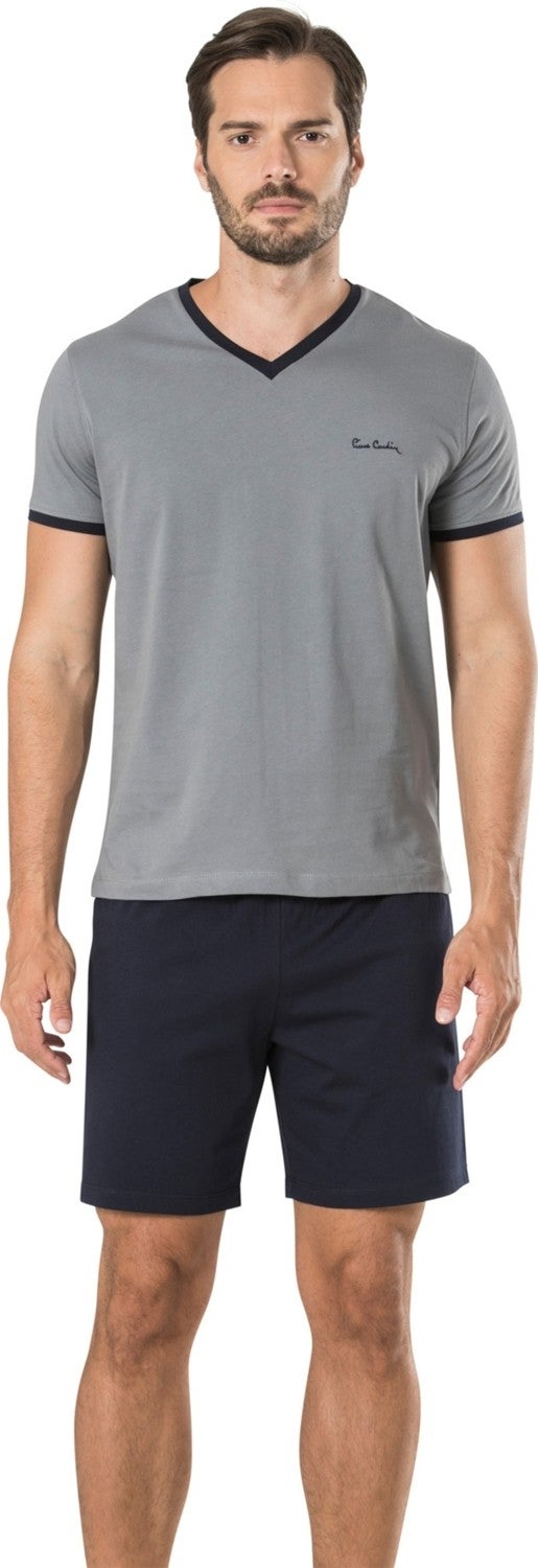 pierre cardin 5595 Men's Dowery 5 Pack Rob Pajamas Set-Grey  - Image 2