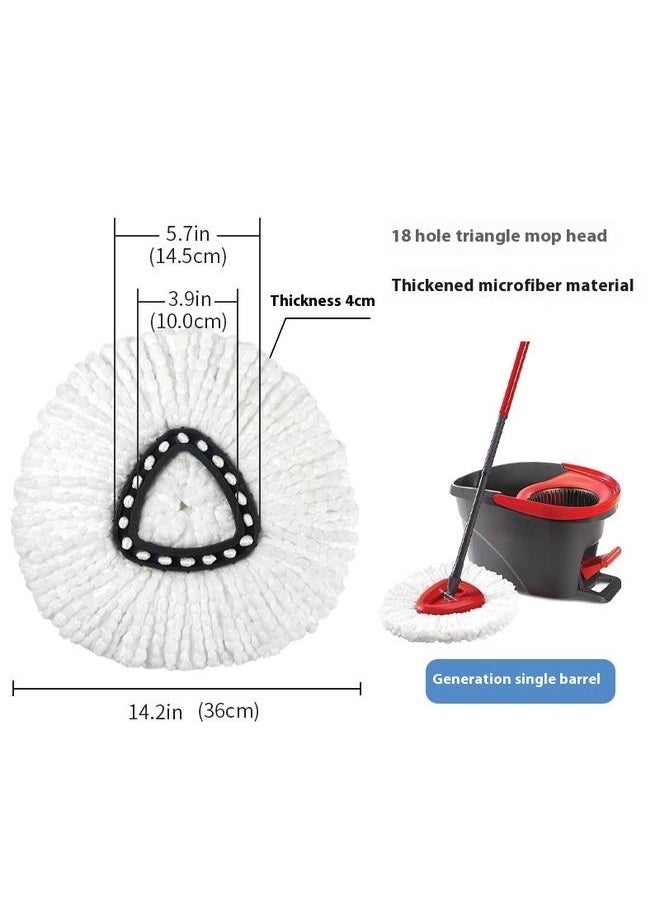 Easy Wring And Clean Floor Mop Refill White