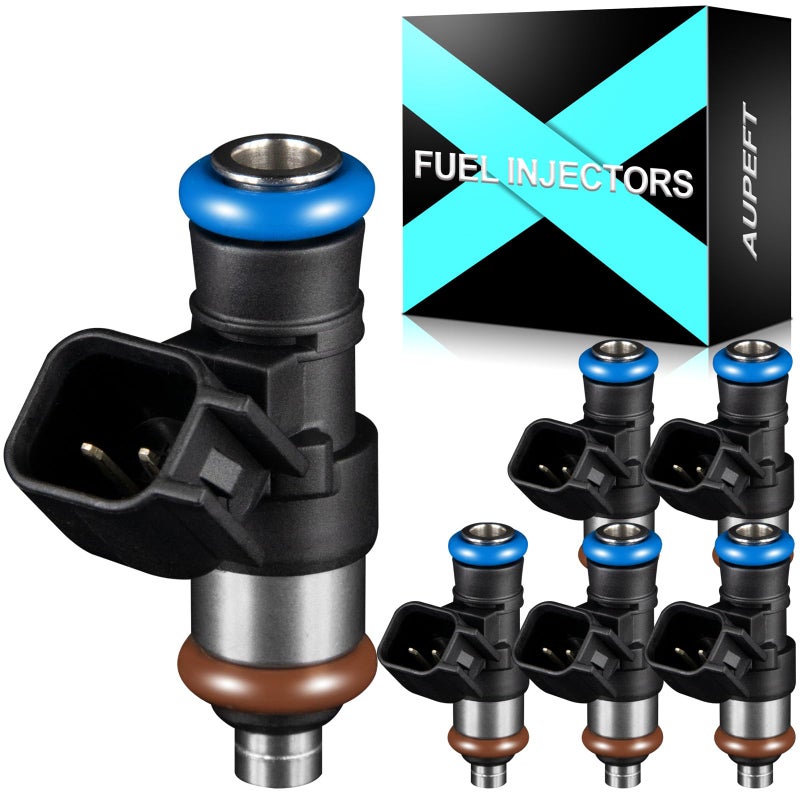 AUPEFT Fuel injectors forFord Taurus X Fusion Edge Flex forLincoln MKS MKZ MKX MKT forMazda 6 CX9 ForMercury Sable 2008 2009 2010 2011 2012 2013 2014 2015 35L 37L OE 0280158091 6PCS