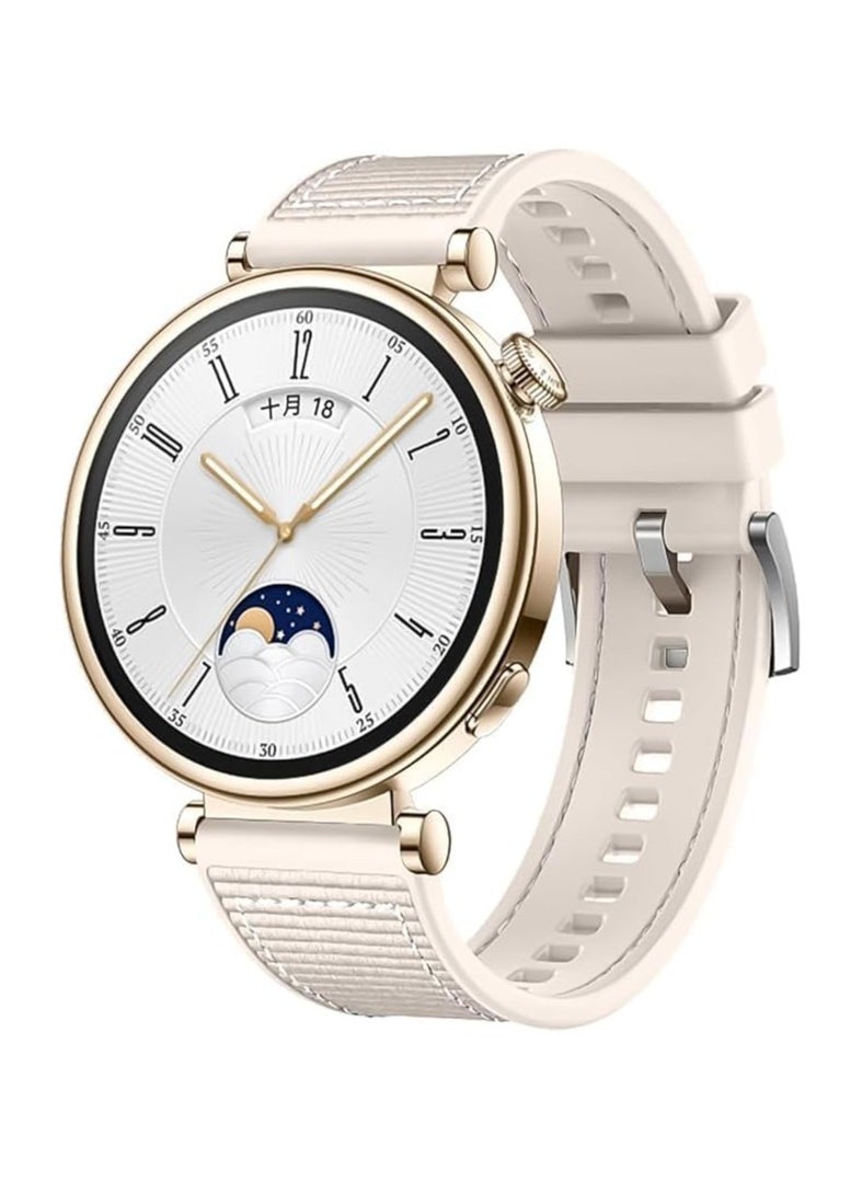 ماركة غير محددة - حزام متوافق مع ساعة Xiaomi Redmi Watch 5 Active/Redmi Watch 5 Lite، 22 ملم لـ - ساعة ذكية حزام ساعة مركب من السيليكون المضفر من النايلون، لون النجوم - Image 1