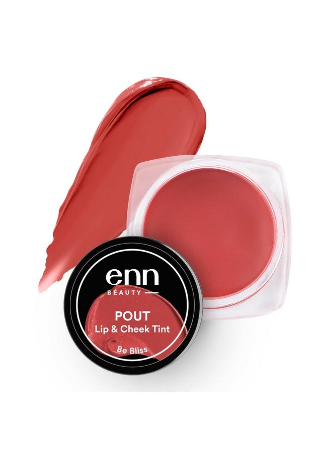 ENN Beauty Pout Lip Cheek & Eyeshadow Tint With Spf 10 Withthe Goodness Of Jojoba & Avocado Oil Natural Blush For Women Long Lasting Sls & Paraben Free Be Bliss 5Gm - Image 1
