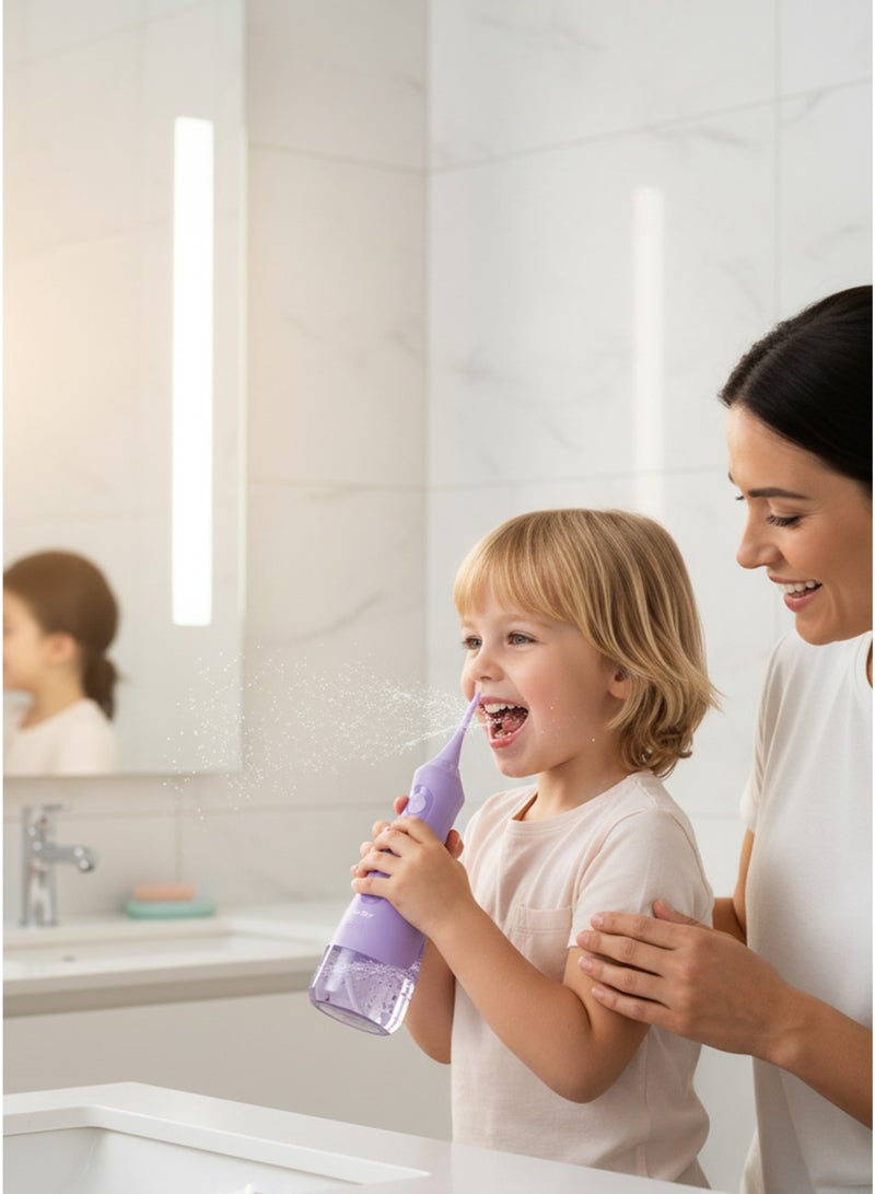 سيجوي جهاز تنظيف الأسنان بالماء اللاسلكي من سيجوي - جهاز تنظيف أسنان محمول مزود بخمسة أوضاع تنظيف و6 رؤوس بديلة - مقاوم للماء بدرجة IPX7، فوهة دوارة بزاوية 360 درجة - Image 4