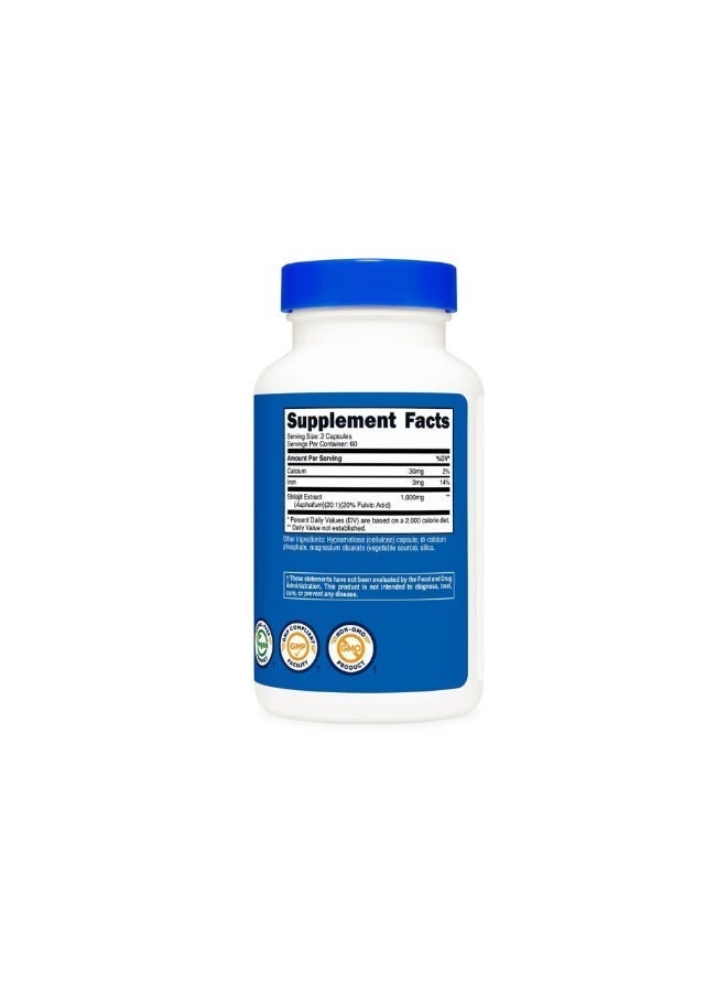 Nutricost, Shilajit, 120 Capsules - Image 2