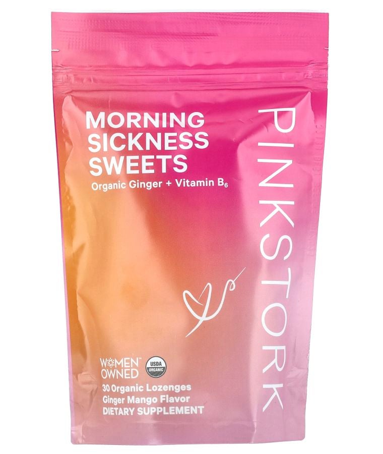Pink Stork Morning Sickness Sweets Ginger Mango 30 Organic Lozenges