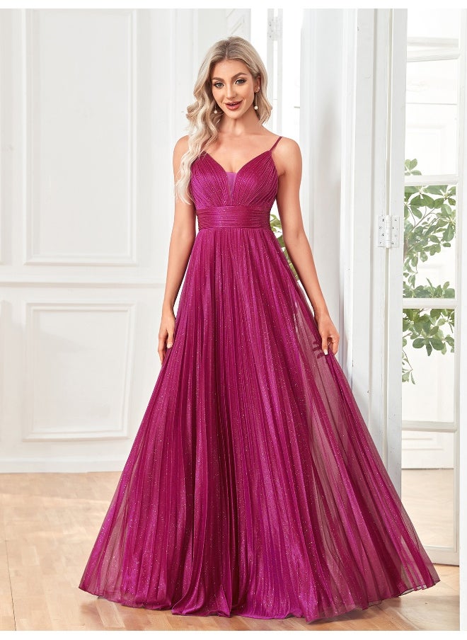 Pleated Evening Dress