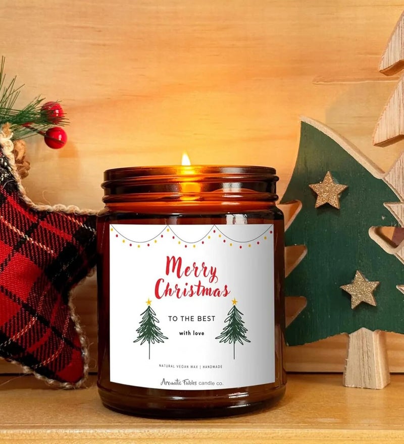 FIRSTROW First Row Aromatic Fables Christmas Grape Candle A Lush Fruity Fragrance to Celebrate The Season Candle Home Dcor and Holiday Gifting for Christmas - Image 1