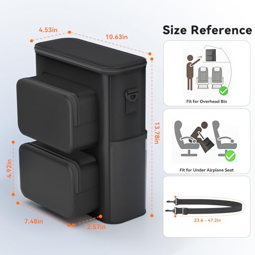 KDD Carrying Case Compatible with Gaming Headset and Controllers, Travel Gaming Console Bag with Multiple Pockets for Playstation 5 Controllers, PS Portal, Headphone, Game Cards and Accessories Kits - Image 5