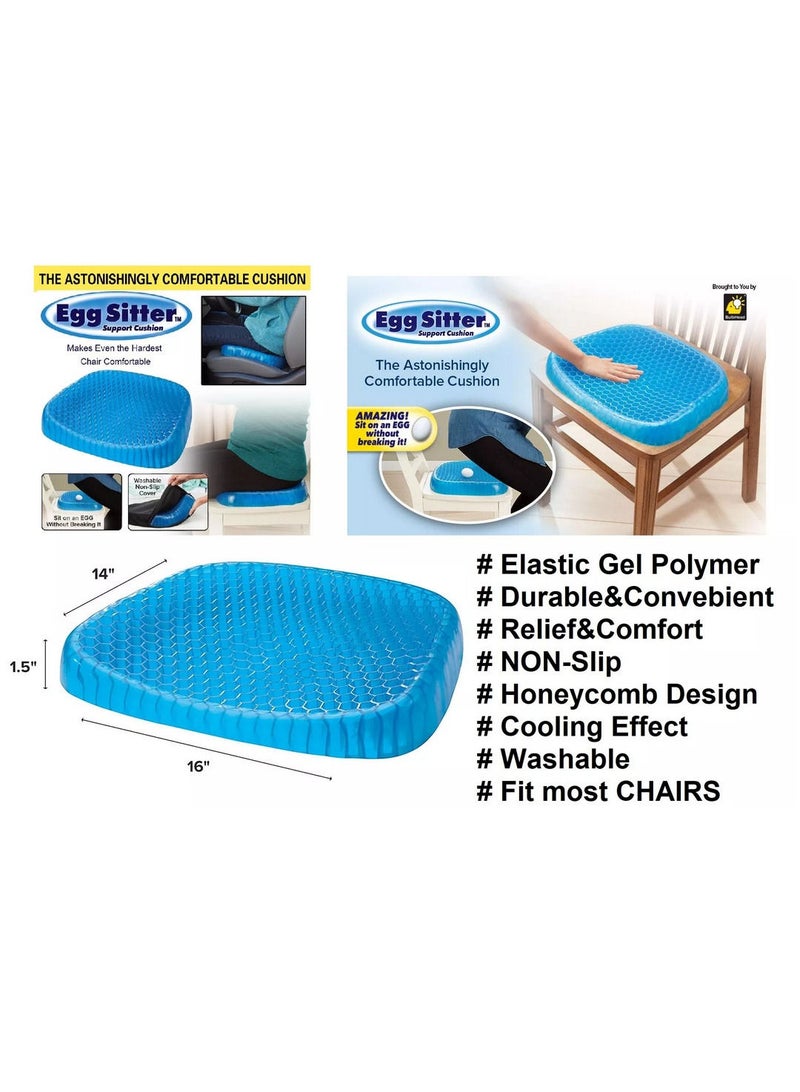 Eggsitter Lower Back Support Cushion with its Black Cover - Image 3