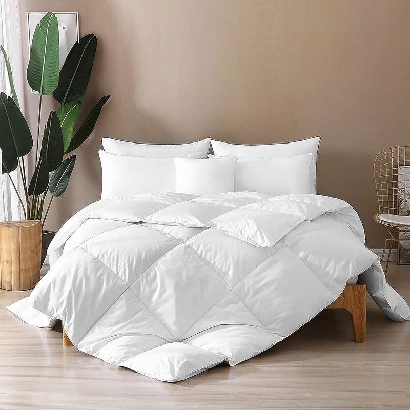 Filbert Premium 500 GSM Comforter Super Soft Fluffy Comforter 90 x 90 Inches228cm x 228cm Queen Size ComforterWhite