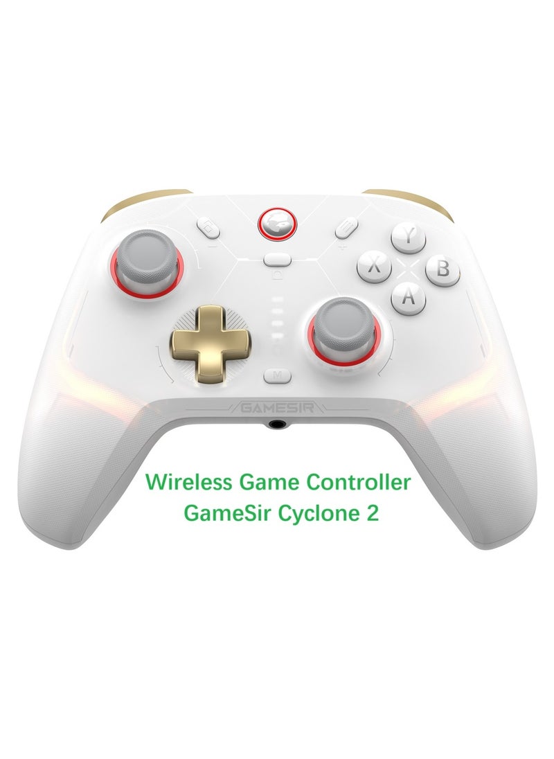 Generic Classic Gamepad GameSir Cyclone 2 Daybreak Wireless Game Controller for Steam Switch Android iOS PC with RGB Lamp Audio Hall Linear Trigger and Micro Trigger Switch Six-Axis Gyroscope Battery Capaci  - Image 1