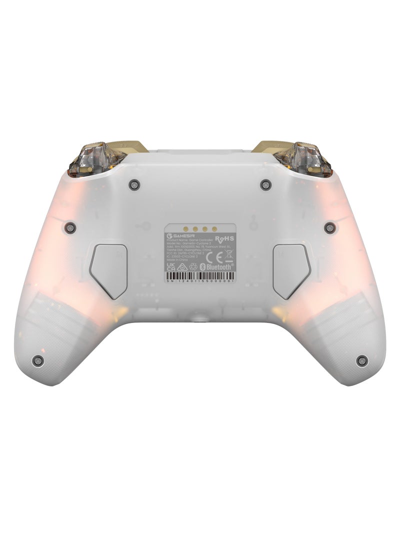 Generic Classic Gamepad GameSir Cyclone 2 Daybreak Wireless Game Controller for Steam Switch Android iOS PC with RGB Lamp Audio Hall Linear Trigger and Micro Trigger Switch Six-Axis Gyroscope Battery Capaci  - Image 2