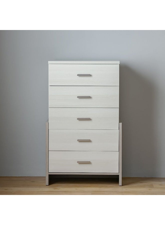Barney Barney Chest of Drawer | Multifunctional Storage Organiser | Space Saving Drawer Chest | Modern Design Furniture For Bedroom Living Room L70xW40xH115.1cm -Beige/Brown  - Image 2