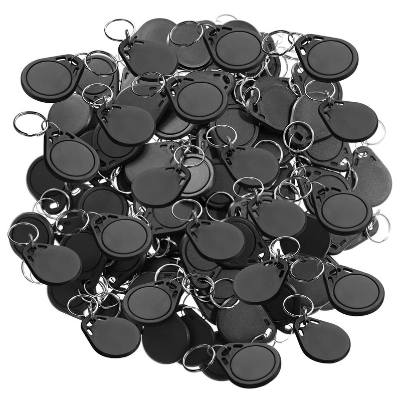 Programmer'S Rewritable Card For Attendance And Access Control, 100 Pcs Cuid Tag Keychain, 13.56Mhz Card - Image 1