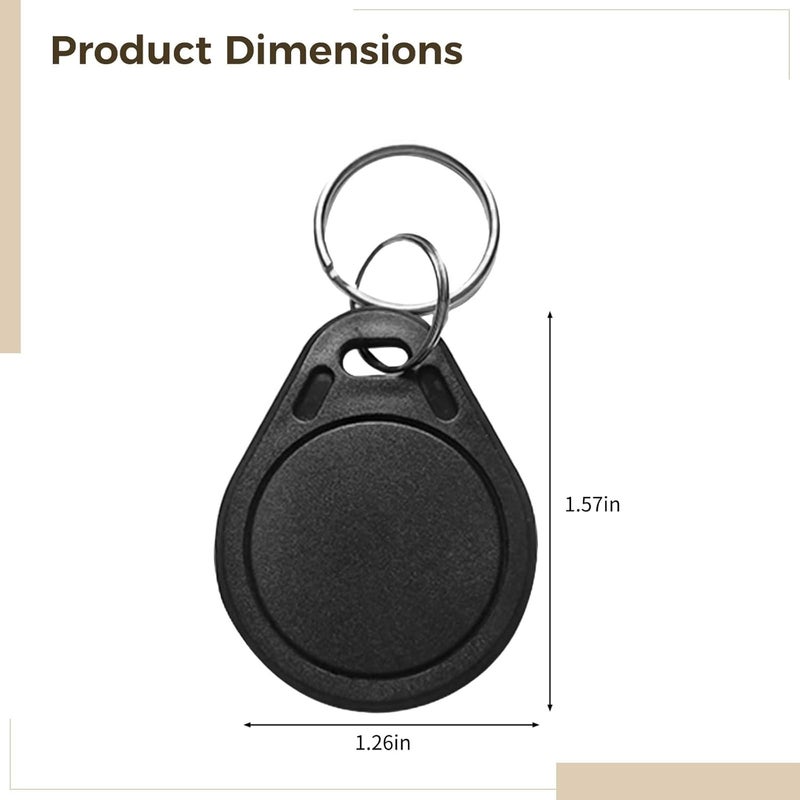 Programmer'S Rewritable Card For Attendance And Access Control, 100 Pcs Cuid Tag Keychain, 13.56Mhz Card - Image 5