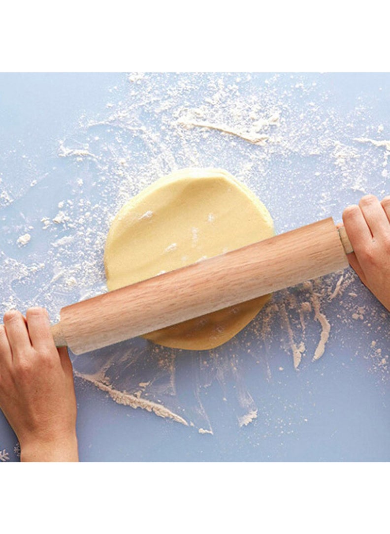 Home Classic Wooden Rolling Pin | Essential Dough Roller for All Your Baking Needs Wood Dough for Fondant, Pie Crust, Cookie, Pastry, Dough Rolling Pins 5.5x42cm  - Image 3