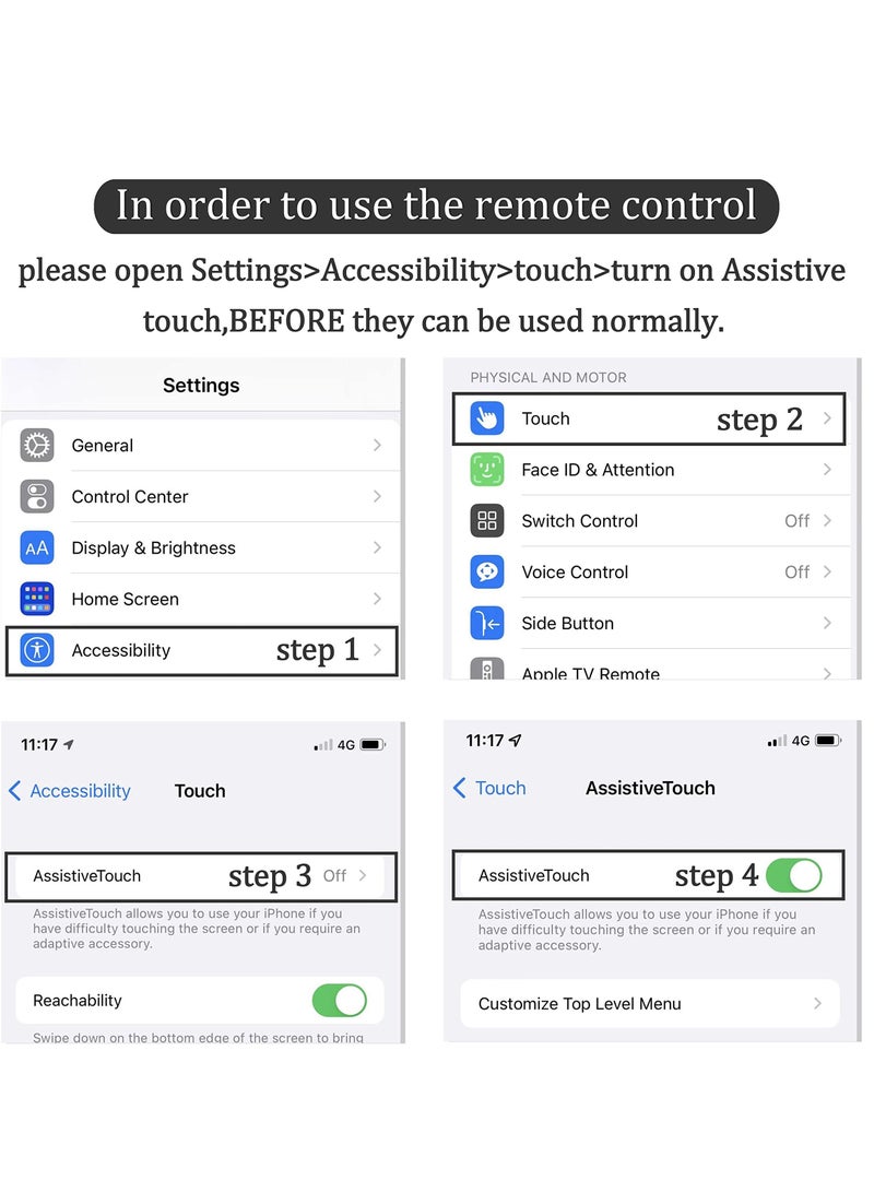 Remote Control for TikTok, Kindle App Page Turner, Bluetooth Camera Video Recording, Tik Tok Scrolling Ring for Sending on iPhone, iPad, iOS, Android Camera Remote Shutter Selfie Button, Black.  - Image 2