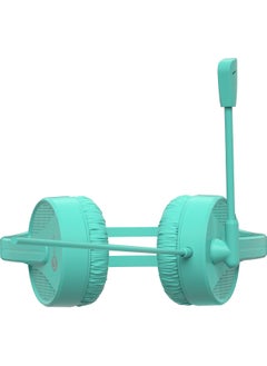lecoo Lenovo HT106 3.5mm Jack Over-Ear Headphone with Microphone Turquoise  - Image 2