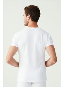 U.S. Polo Assn. 2 Piece V Neck Short Sleeve Solid Color T-Shirt  - Image 2