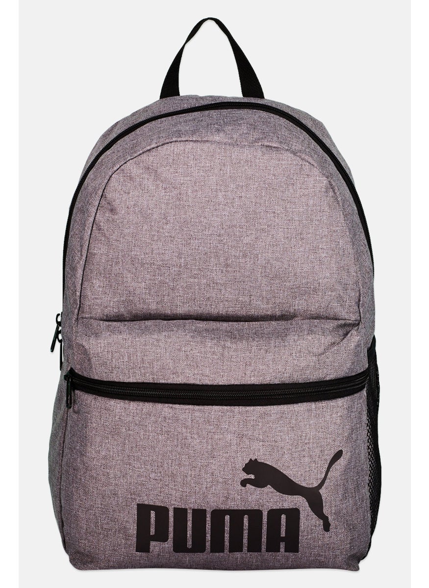 PUMA Men Brand Logo Backpack 29 L x 44 H x 14 W cm, Grey  - Image 1