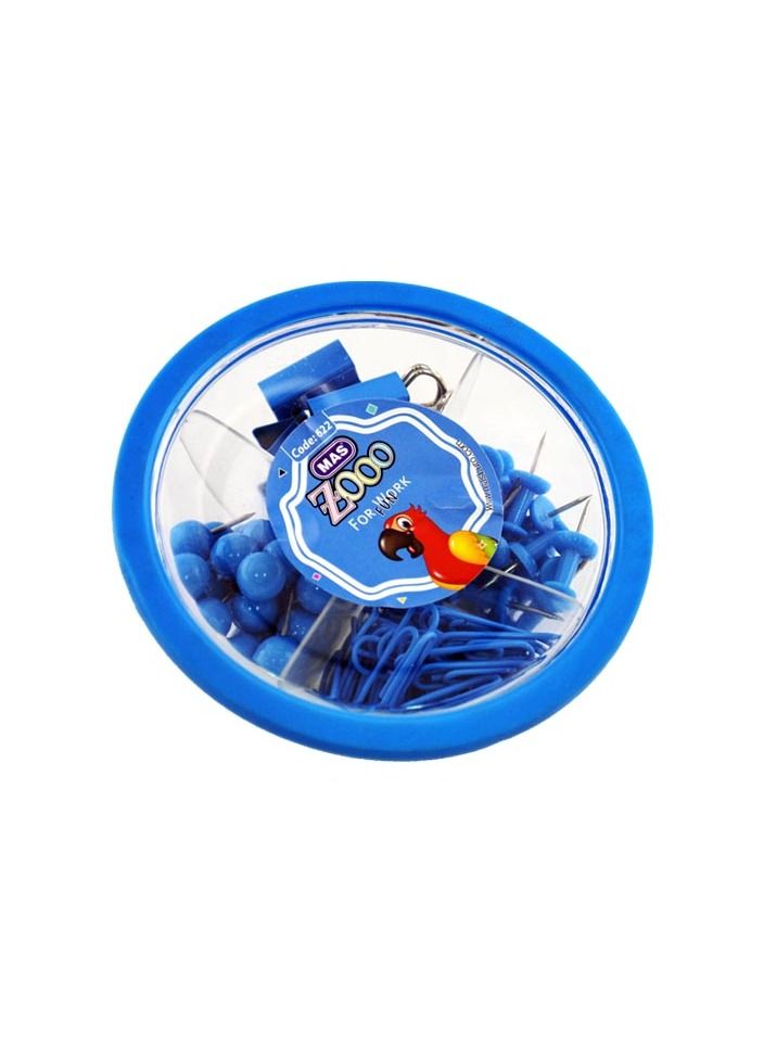 علبة دبوس متنوع ماس كليبس + منظور + بلدوج + ابرة