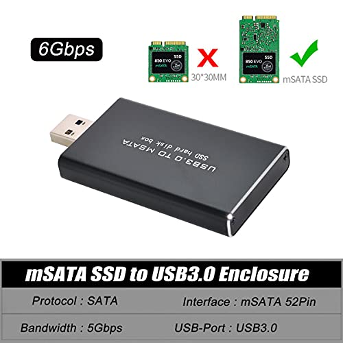 chenyang Mini PCI-E mSATA to USB 3.0 External SSD PCBA Conveter Adapter Pen Driver Card with Case - Image 4