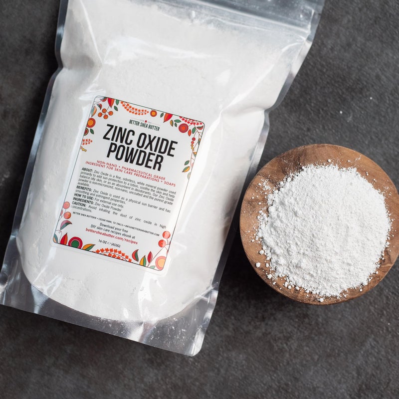 Better Shea Butter Zinc Oxide Powder | Uncoated, Non Nano Zinc Oxide | Pure, Pharmaceutical Grade | Use in Homemade Sunscreen Lotion | Diaper Rash Cream, Deodorant DIY, Zinc Oxide Ointment | 1 LB by Better Shea Butter - Image 5