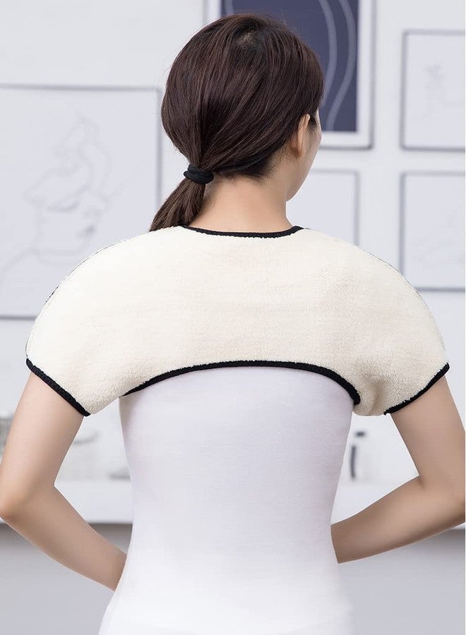 PURFUN Winter Thermal Fleece Lining Shoulder Warmer Elderly Men Women Wearable Shoulder Wrap Shawl Aged Care Products Coldproof Scapulohumeral Periarthritis Shoulder Cover Protector Shrug - Image 4
