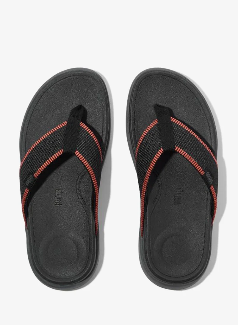 FitFlop Black F-Mode Go Toe Post Flip Flops for Women | Best Price UAE