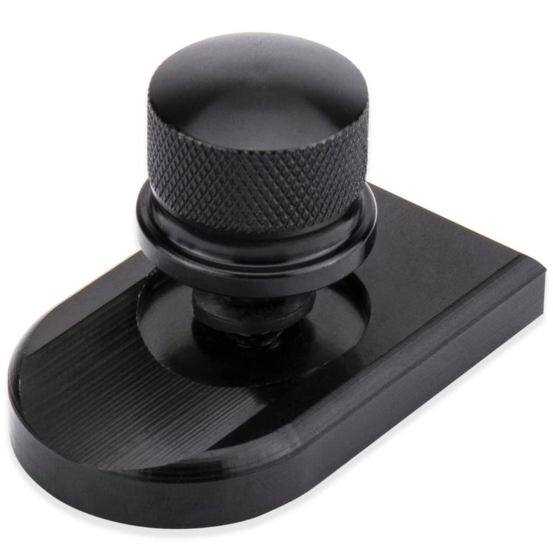 Seat Bolt Tab Screw Mount Knob Cover for Harley QuickRelease Hardware Kit Black Knurled Billet Aluminum Compatible for Street Glide Road King Electra Dyna Softail 19972020 ABlack with Cover