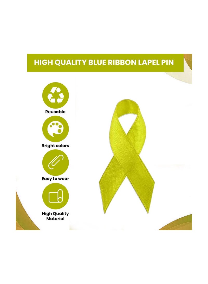 PRINTSHOP4ME Awareness Lapel Pins-Ribbon Pins For Fundraising,Campaigns,Charity Events And Raising Awareness-Ribbon With Safety Pin  - Image 3