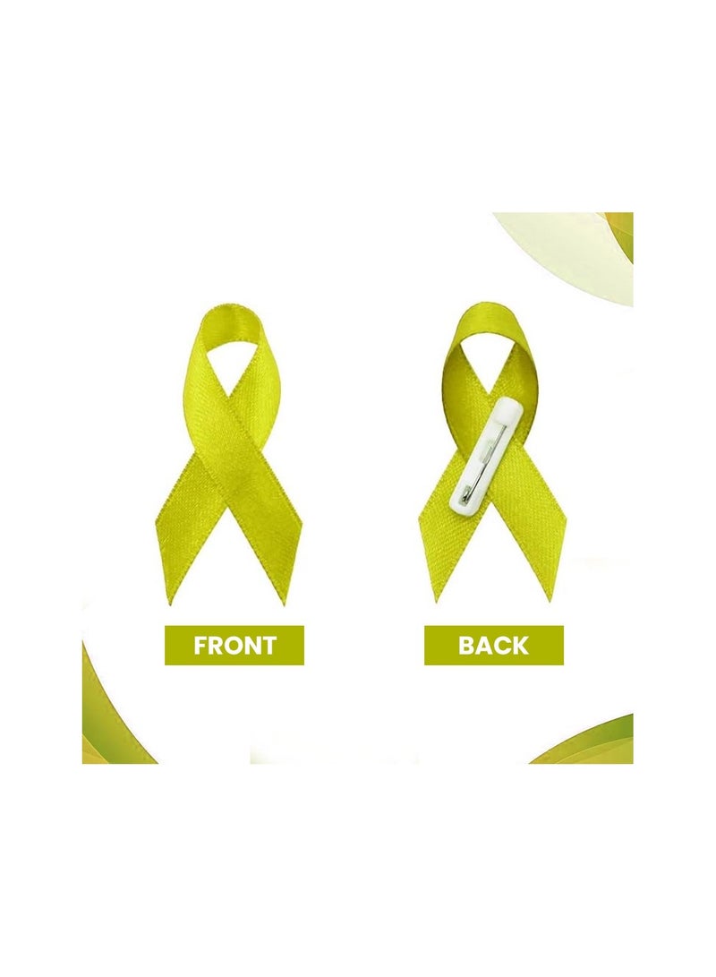 PRINTSHOP4ME Awareness Lapel Pins-Ribbon Pins For Fundraising,Campaigns,Charity Events And Raising Awareness-Ribbon With Safety Pin  - Image 4