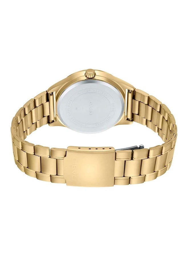 CASIO Men Stainless Steel Analog White Dial Wrist Watch – MTP-V006G-7BUDF - Image 2