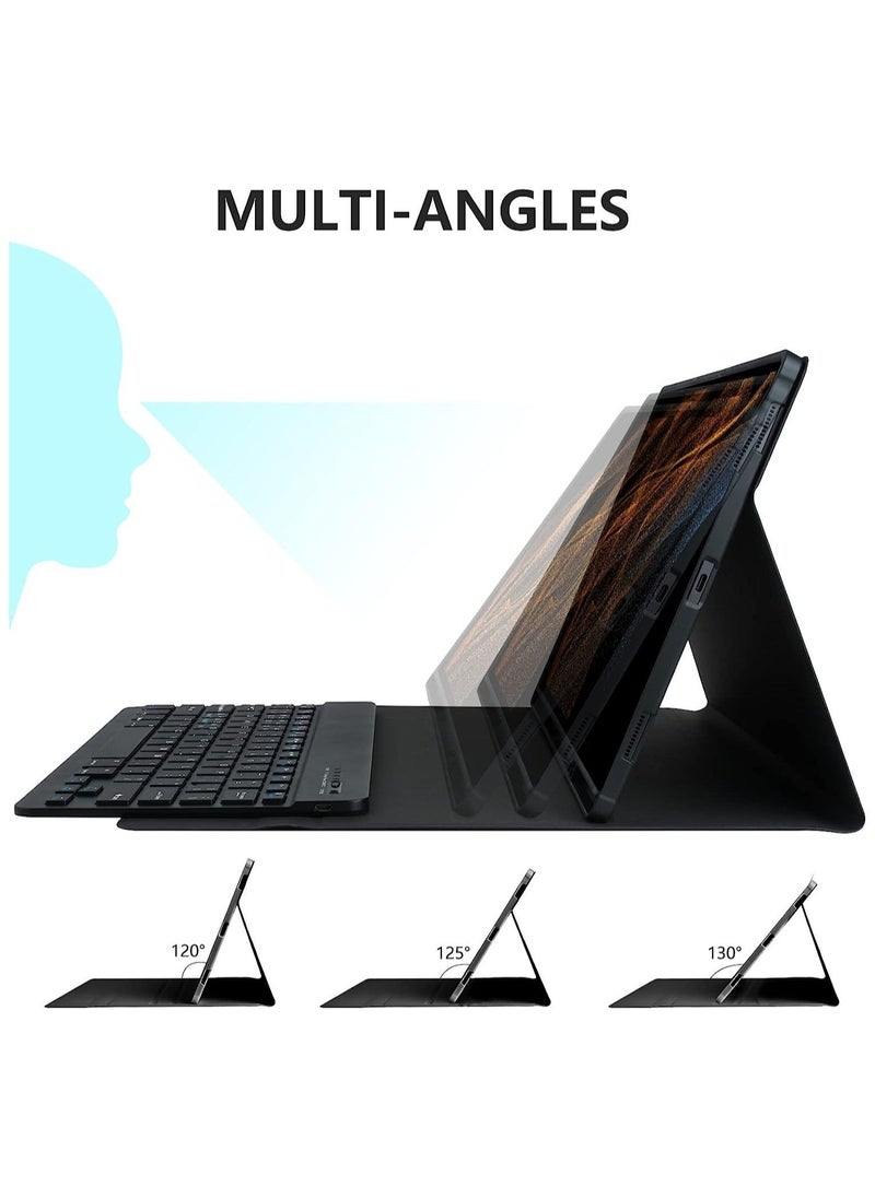 IAF Keyboard Case for Samsung Galaxy Tab S8 Ultra 14.6 inch 2022, Magnetically Detachable Bluetooth Keyboard, Slim Lightweight Stand Cover with S Pen Holder, Auto Sleep/Wake, SM-X900/X906  - Image 4