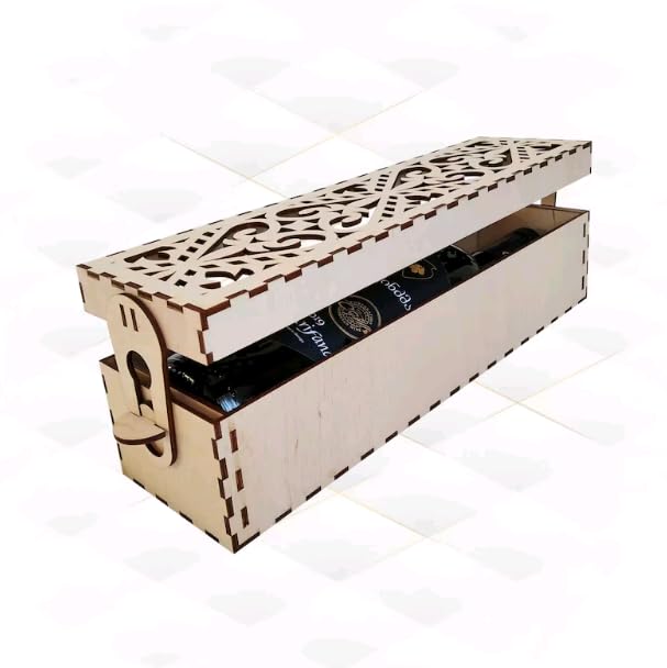 Generic MeeCraft Modern Wooden Wine Gift Box for Friends Bars Restaurants Hotels Shops Fathers Day Gift 91 x 91 x 34 cm  - Image 1