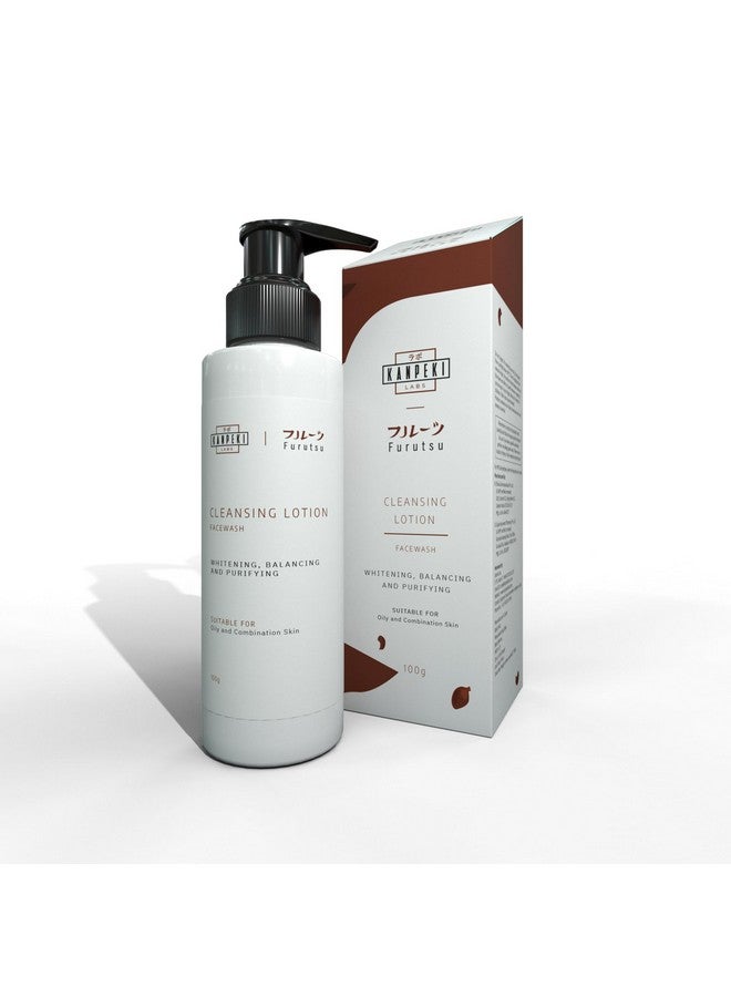KANPEKI Labs Furutsu Cleansing Lotion Face Wash For Oily Skin & Combination Skin Type Brighten & Purify100G - Image 1