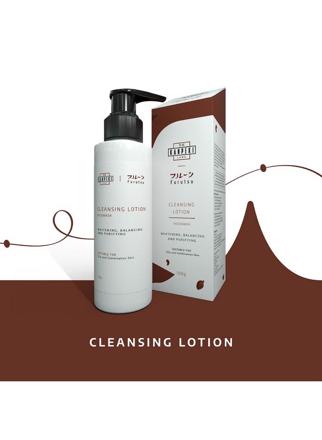 KANPEKI Labs Furutsu Cleansing Lotion Face Wash For Oily Skin & Combination Skin Type Brighten & Purify100G - Image 2
