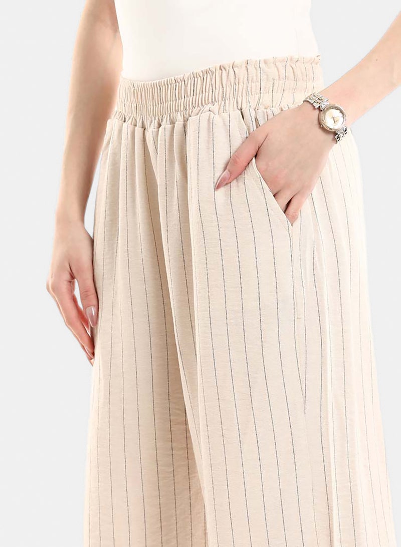 Red Circle Comfortable Elastic Waist Summer Lounge Pants - Image 3