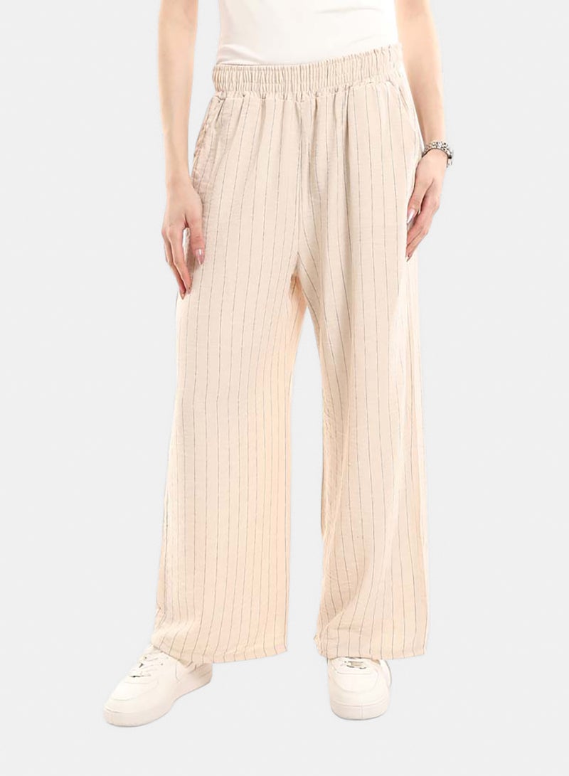 Red Circle Comfortable Elastic Waist Summer Lounge Pants - Image 1