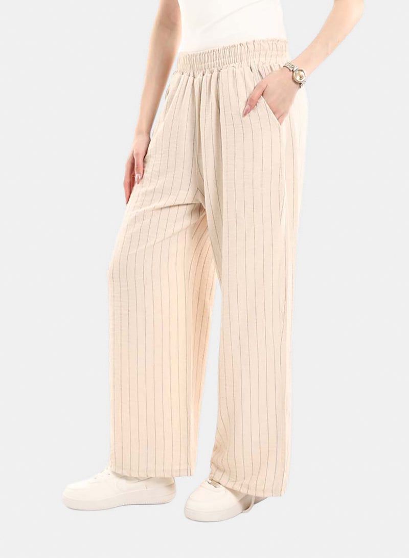 Red Circle Comfortable Elastic Waist Summer Lounge Pants - Image 2